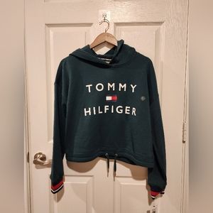 Tommy Hilfiger Logo Cropped Hoodie